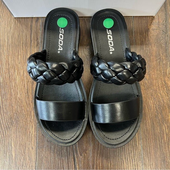 🆕 SODA slip on braided sandal SZ 6.5 - Picture 3 of 4